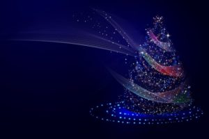 光のクリスマスツリー