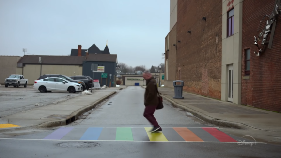 虹色の横断歩道